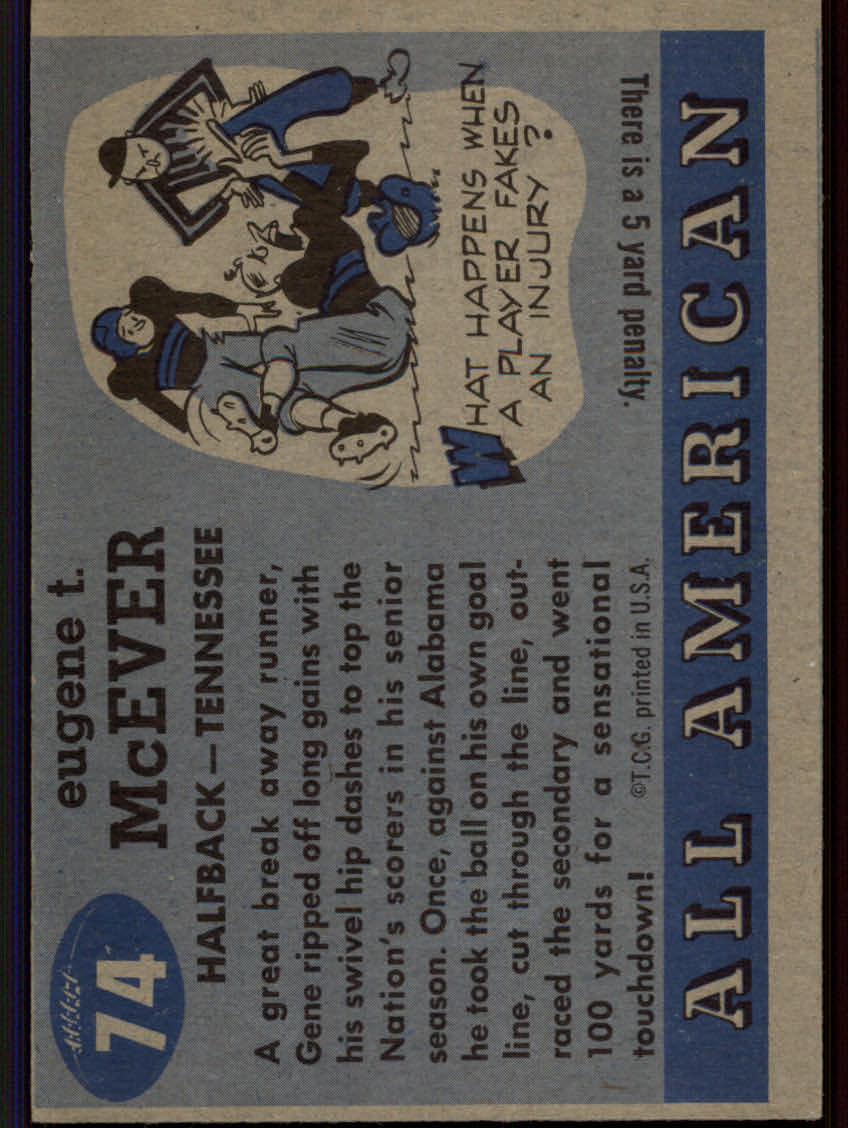 Tarjetas de fútbol americano Topps 1955 - Imagen 123 de 173