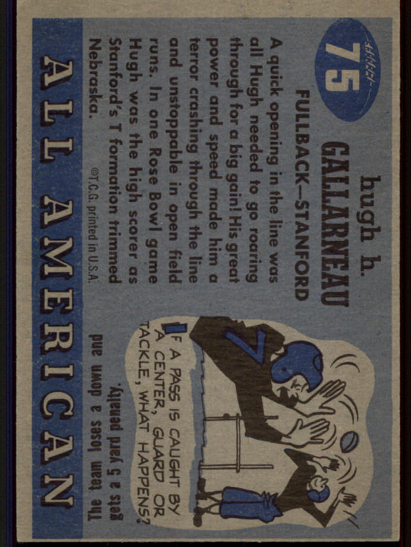 Tarjetas de fútbol americano Topps 1955 - Imagen 125 de 173
