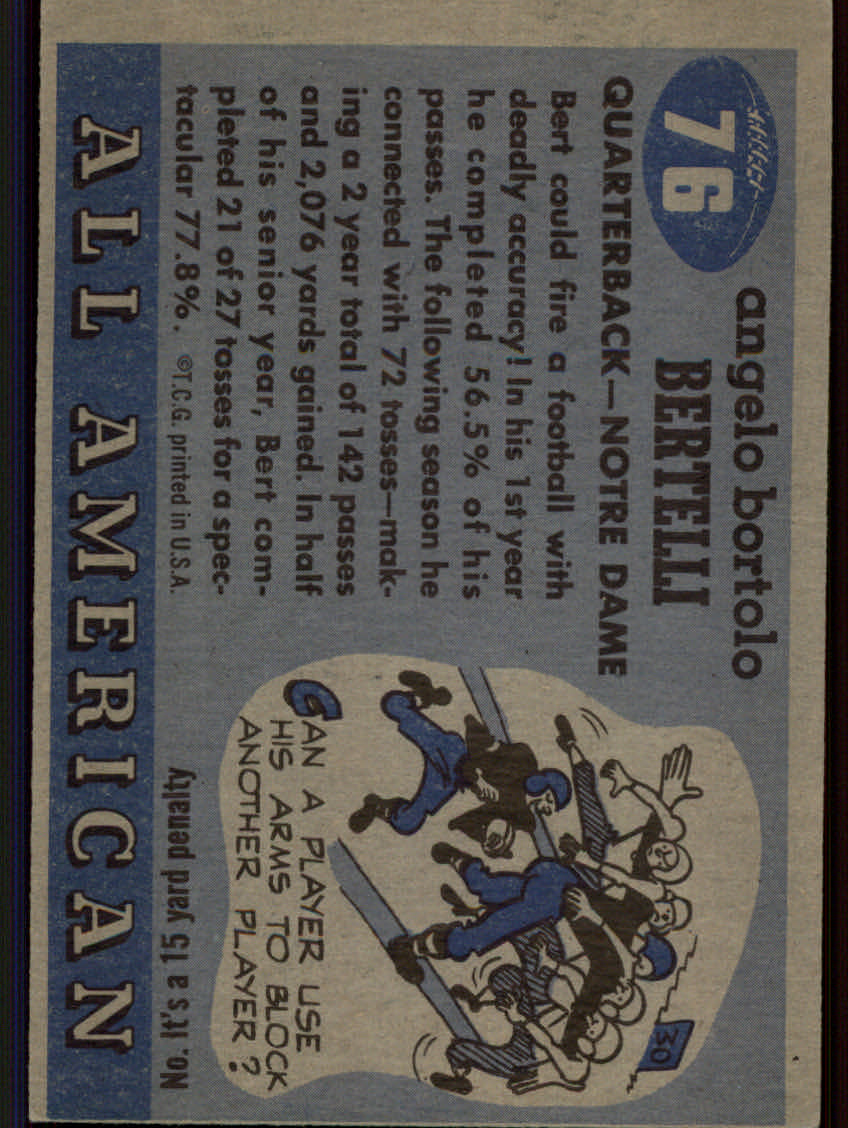 Tarjetas de fútbol americano Topps 1955 - Imagen 133 de 173