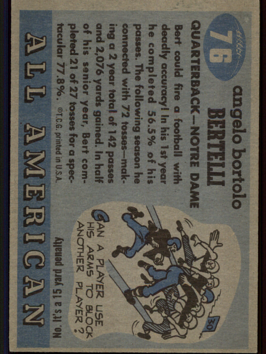 Tarjetas de fútbol americano Topps 1955 - Imagen 131 de 173