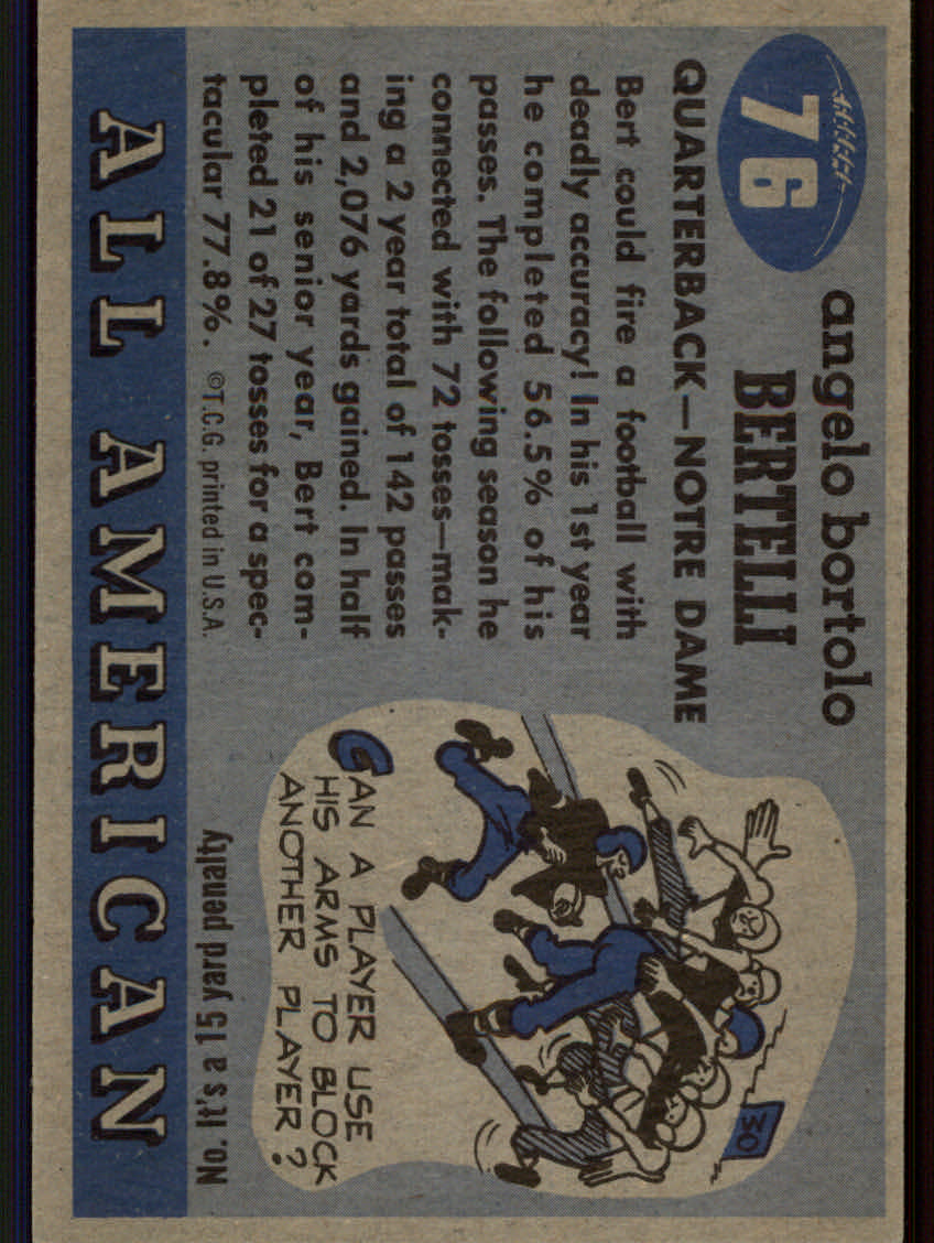 Tarjetas de fútbol americano Topps 1955 - Imagen 129 de 173