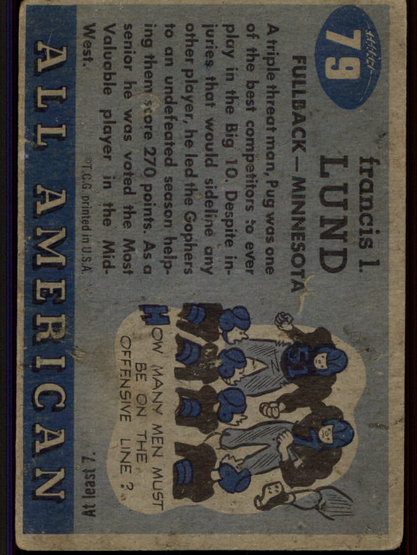 Tarjetas de fútbol americano Topps 1955 - Imagen 137 de 173