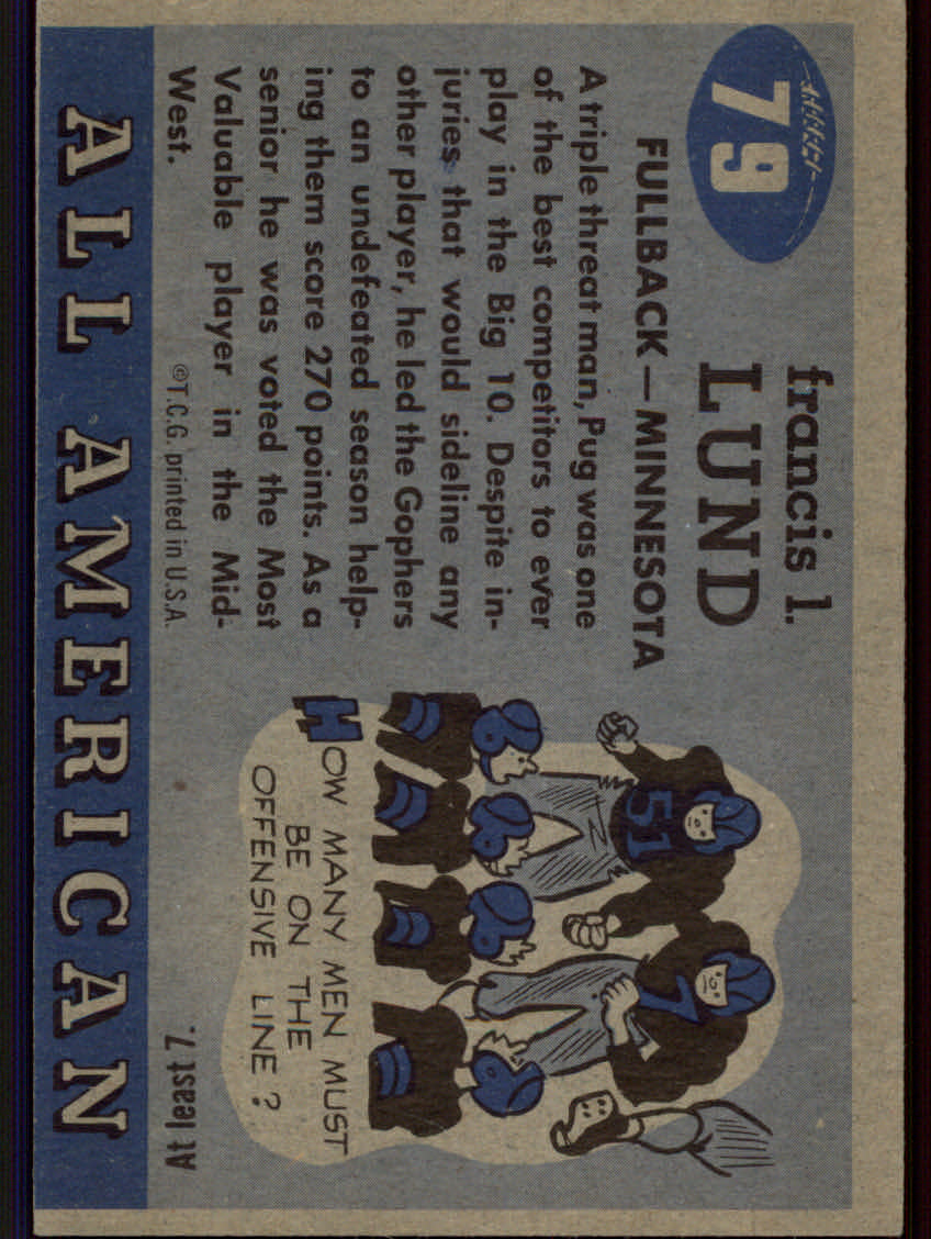 Tarjetas de fútbol americano Topps 1955 - Imagen 139 de 173
