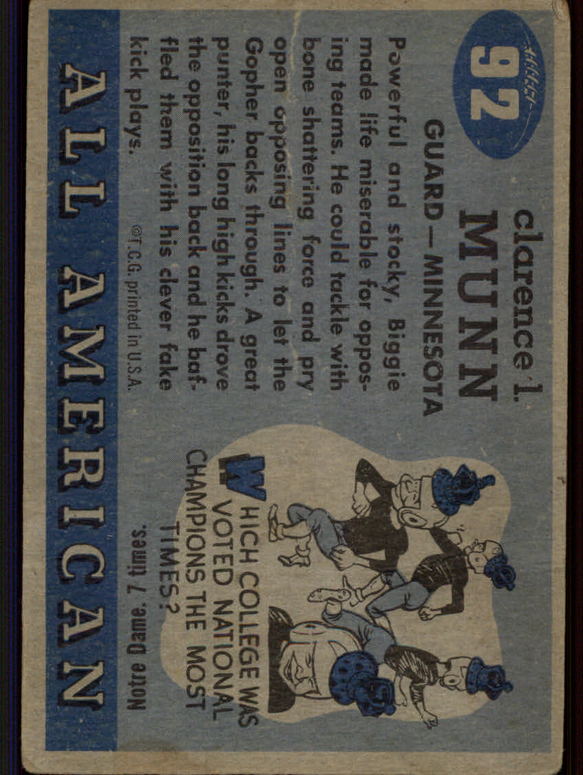 Tarjetas de fútbol americano Topps 1955 - Imagen 167 de 173