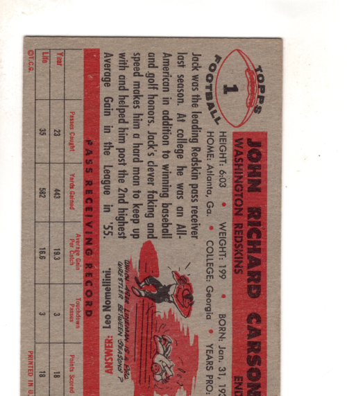 B4385- 1956 Topps Fußball Karten Ca. Grad -du Pick- 15 + Gratis US Schiff - Bild 5 von 67