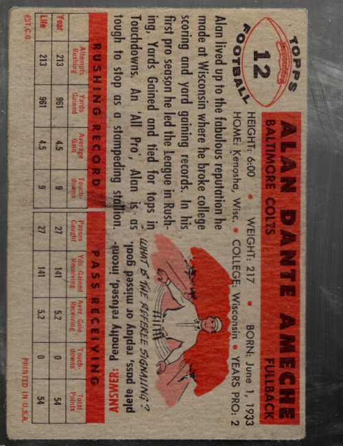 B4385- 1956 Topps Fußball Karten Ca. Grad -du Pick- 15 + Gratis US Schiff - Bild 7 von 67