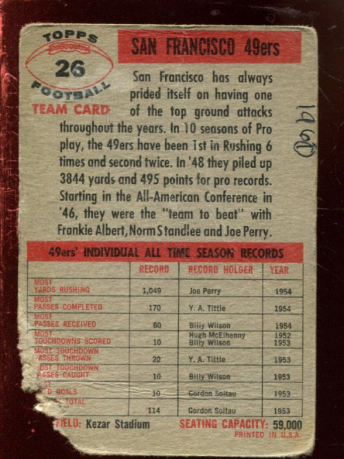 B4385- 1956 Topps Fußball Karten Ca. Grad -du Pick- 15 + Gratis US Schiff - Bild 13 von 67