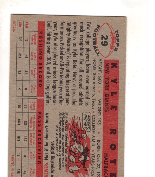 B4385- 1956 Topps Fußball Karten Ca. Grad -du Pick- 15 + Gratis US Schiff - Bild 15 von 67