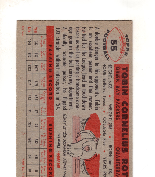B4385- 1956 Topps Fußball Karten Ca. Grad -du Pick- 15 + Gratis US Schiff - Bild 21 von 67