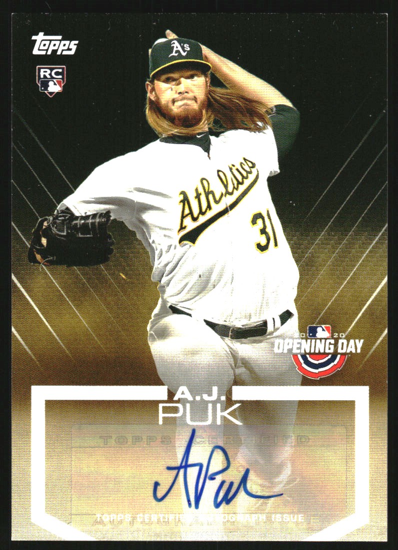 2020 Topps Opening Day Autographs #ODAAP A.J. Puk