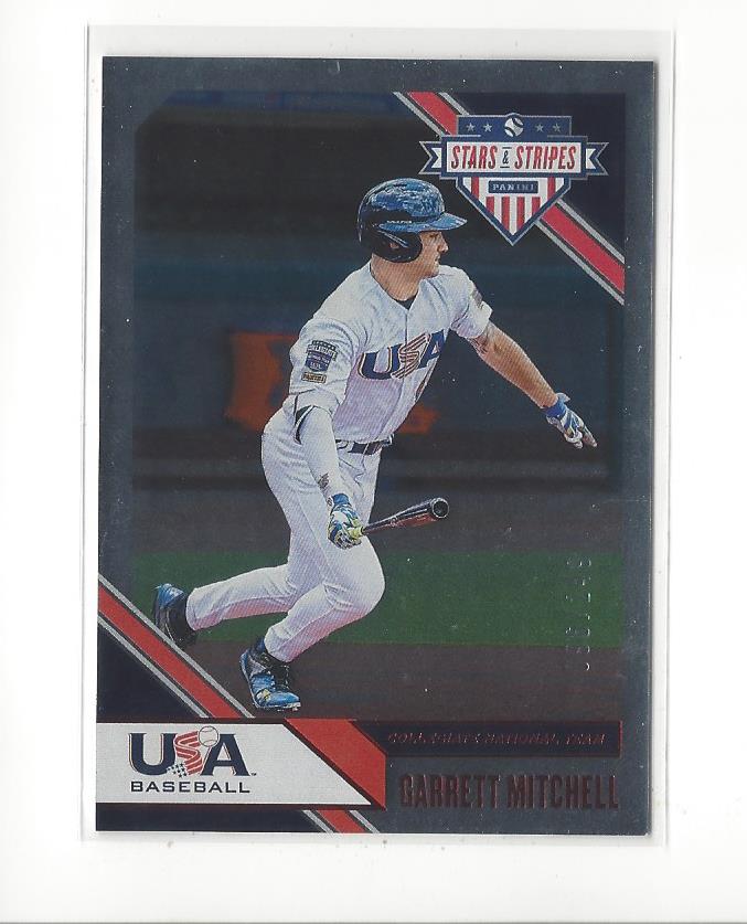 2020 USA Baseball Stars and Stripes Longevity Ruby #75 Garrett Mitchell