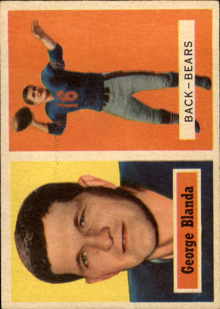 1954 Bowman Football #23 George Blanda-Chicago Bears.