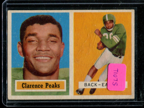 1957 Topps #37 Clarence Peaks RC