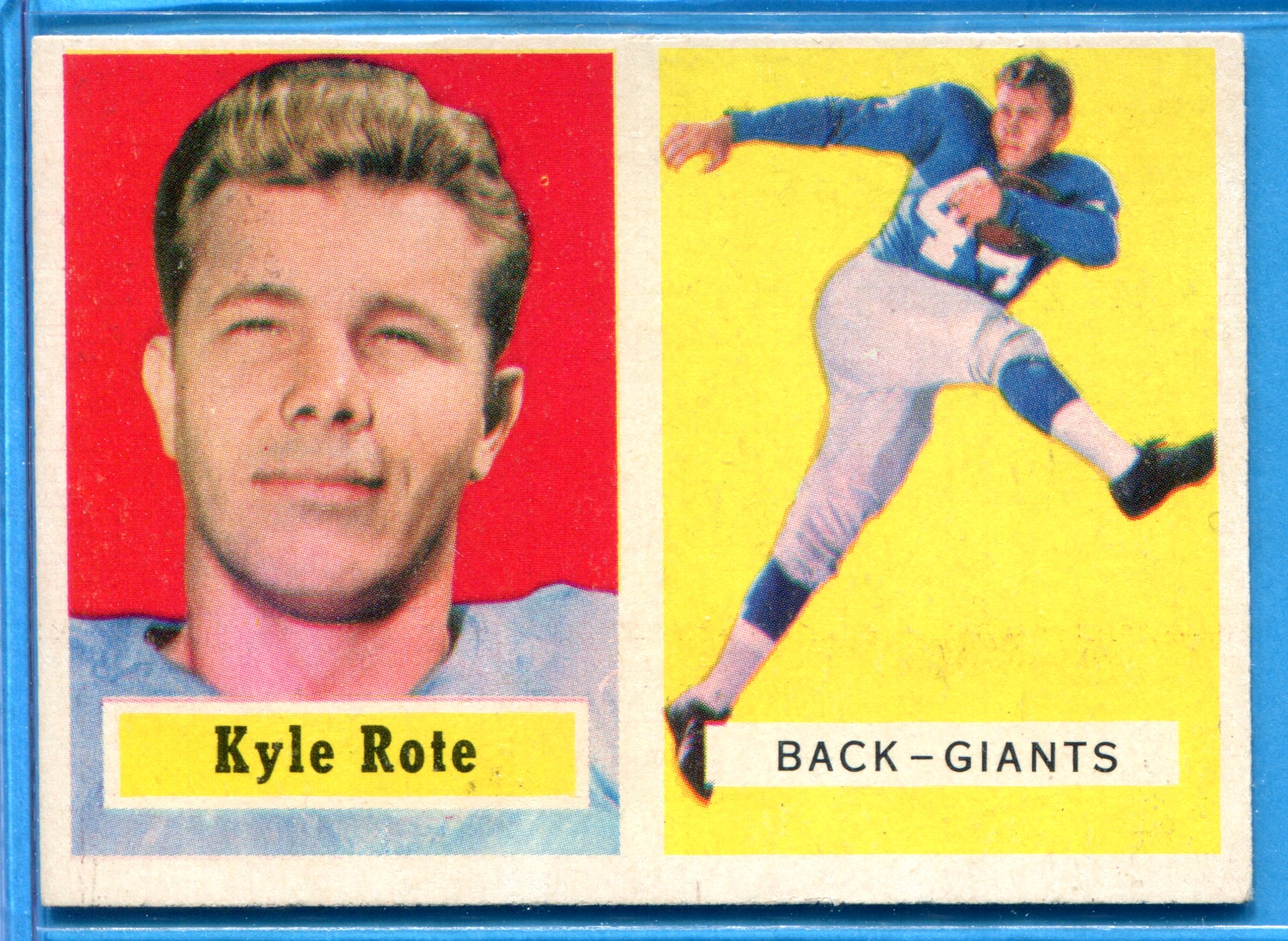 1957 Topps #59 Kyle Rote
