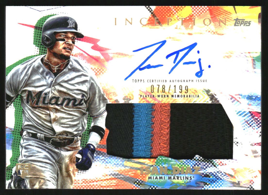 2020 Topps Inception Patch Autographs #IAPID Isan Diaz/199