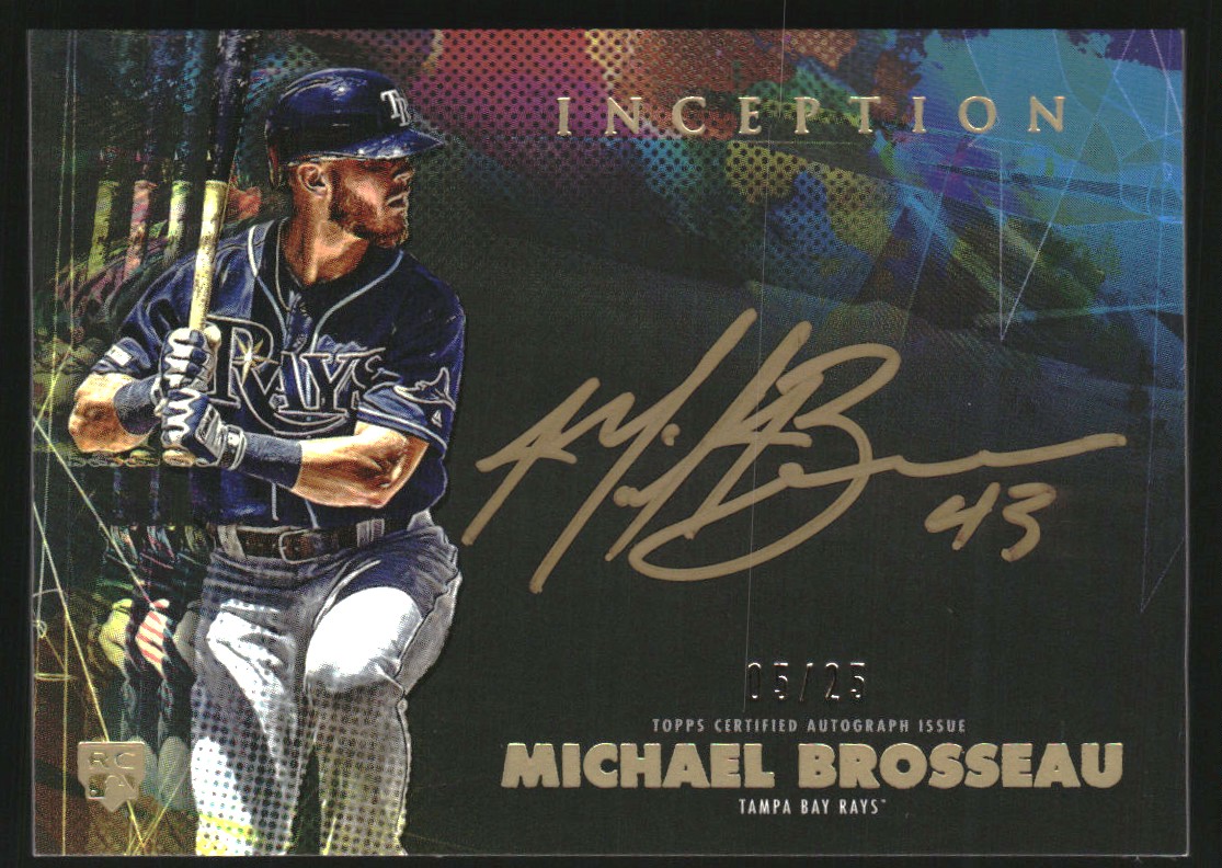 2020 Topps Inception Silver Signings Gold Ink #SSMB Michael Brosseau