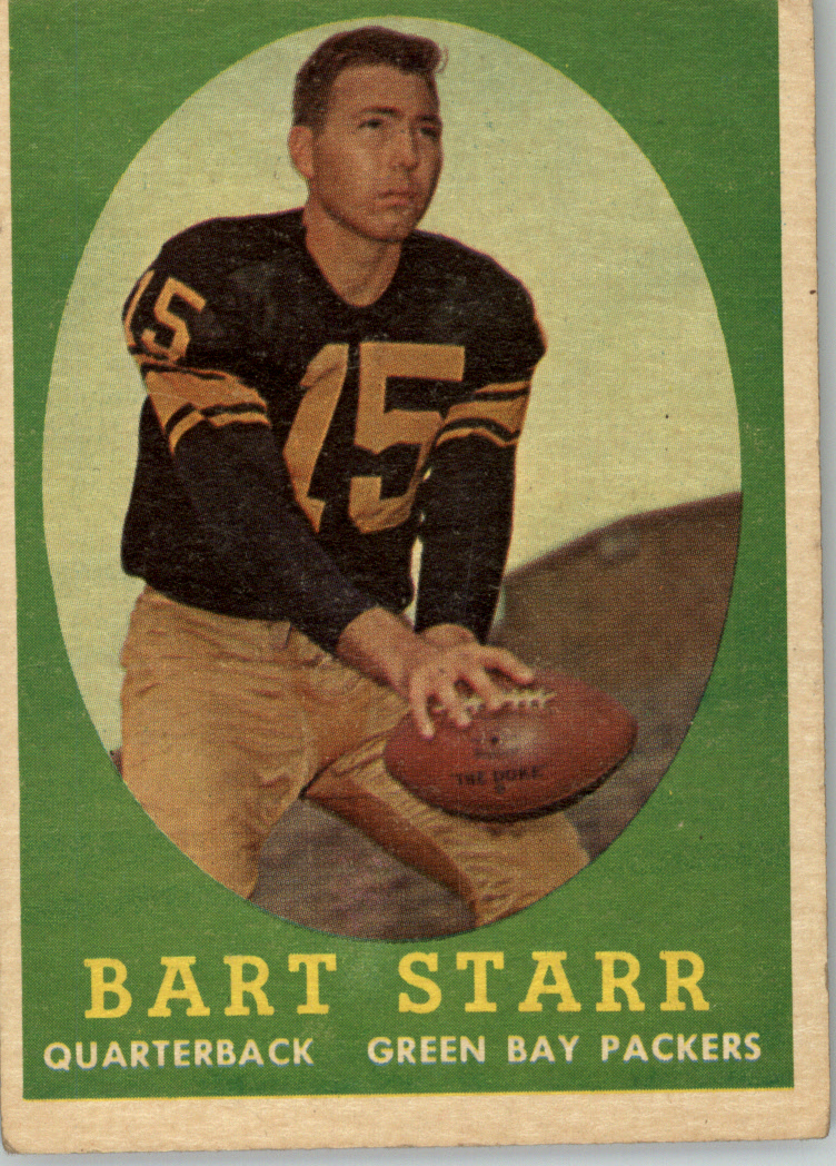 Bart Starr football card (Green Bay Packers) 1990 Pro Set #2 Super