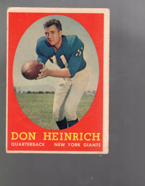 A0233 - 1958 Topps Fußballkarte #S 1-132 + Rookies - Sie wählen aus - 15+ KOSTENLOSER US-VERSAND - Bild 46 von 66