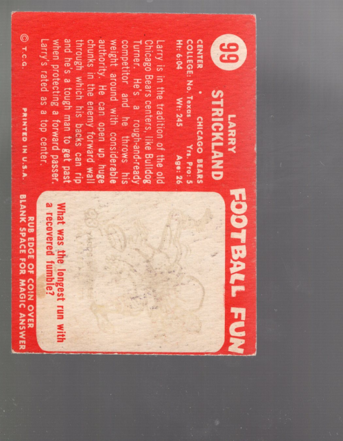 A0233 - 1958 Topps Fußballkarte #S 1-132 + Rookies - Sie wählen aus - 15+ KOSTENLOSER US-VERSAND - Bild 52 von 66