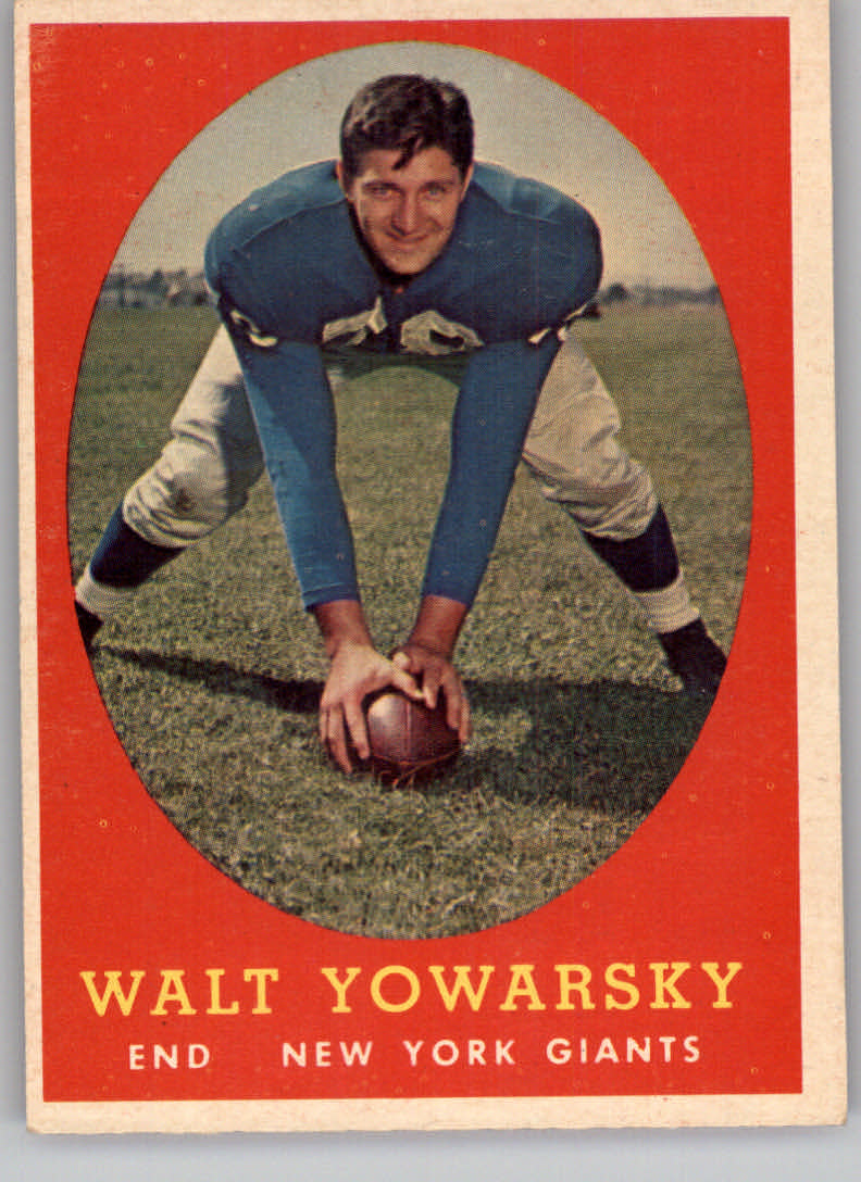 1958 Topps #101 Walt Yowarsky RC