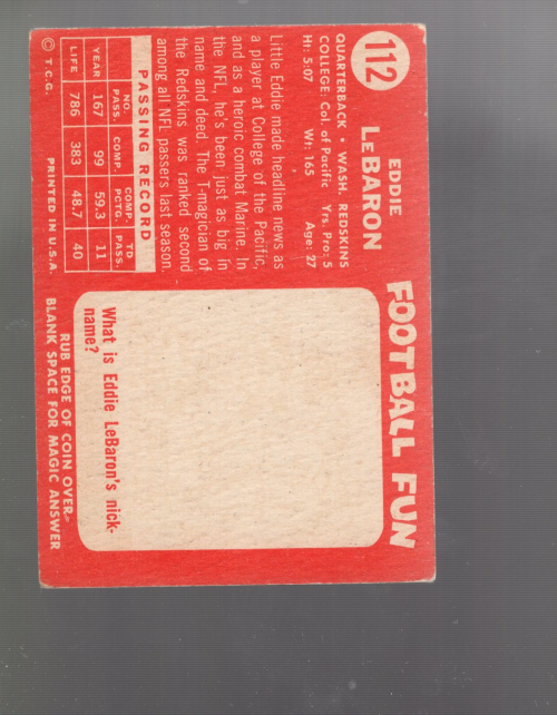 A0233 - 1958 Topps Fußballkarte #S 1-132 + Rookies - Sie wählen aus - 15+ KOSTENLOSER US-VERSAND - Bild 58 von 66