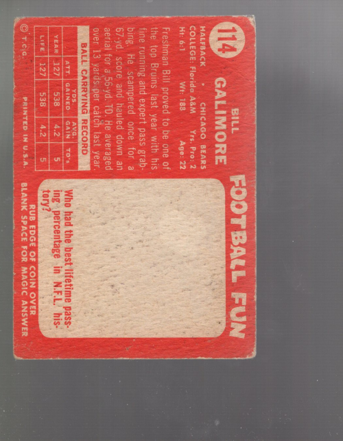 A0233 - 1958 Topps Fußballkarte #S 1-132 + Rookies - Sie wählen aus - 15+ KOSTENLOSER US-VERSAND - Bild 60 von 66