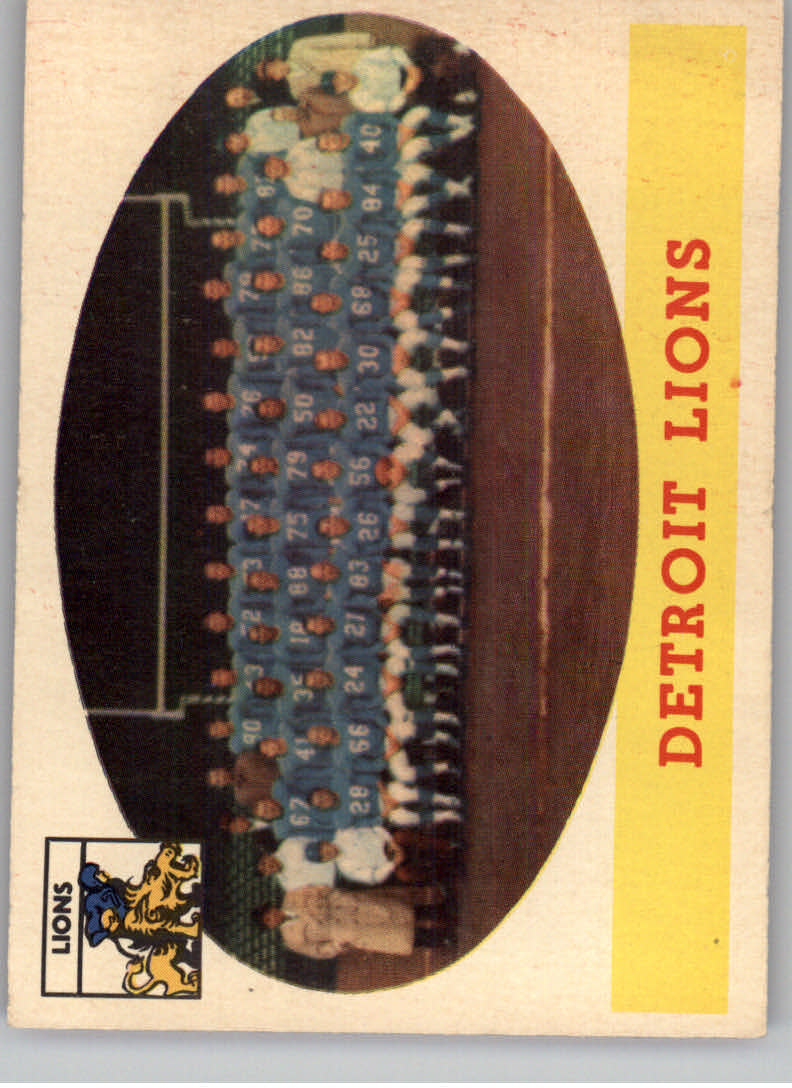 1958 Topps #115 Detroit Lions