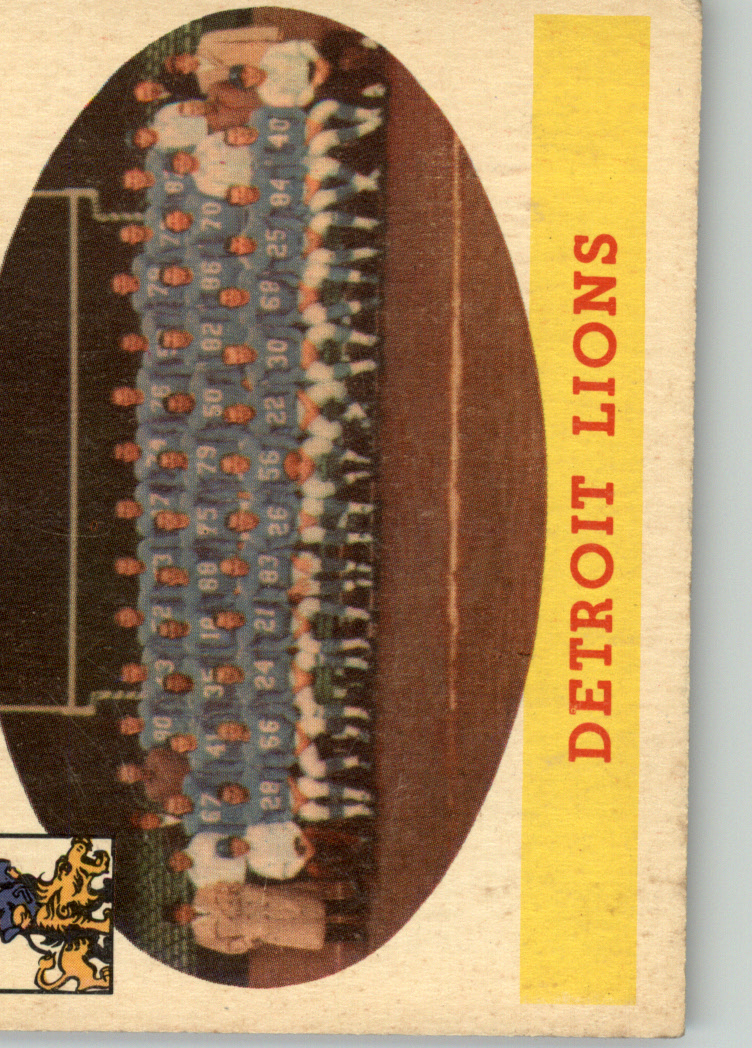 1958 Topps #115 Detroit Lions