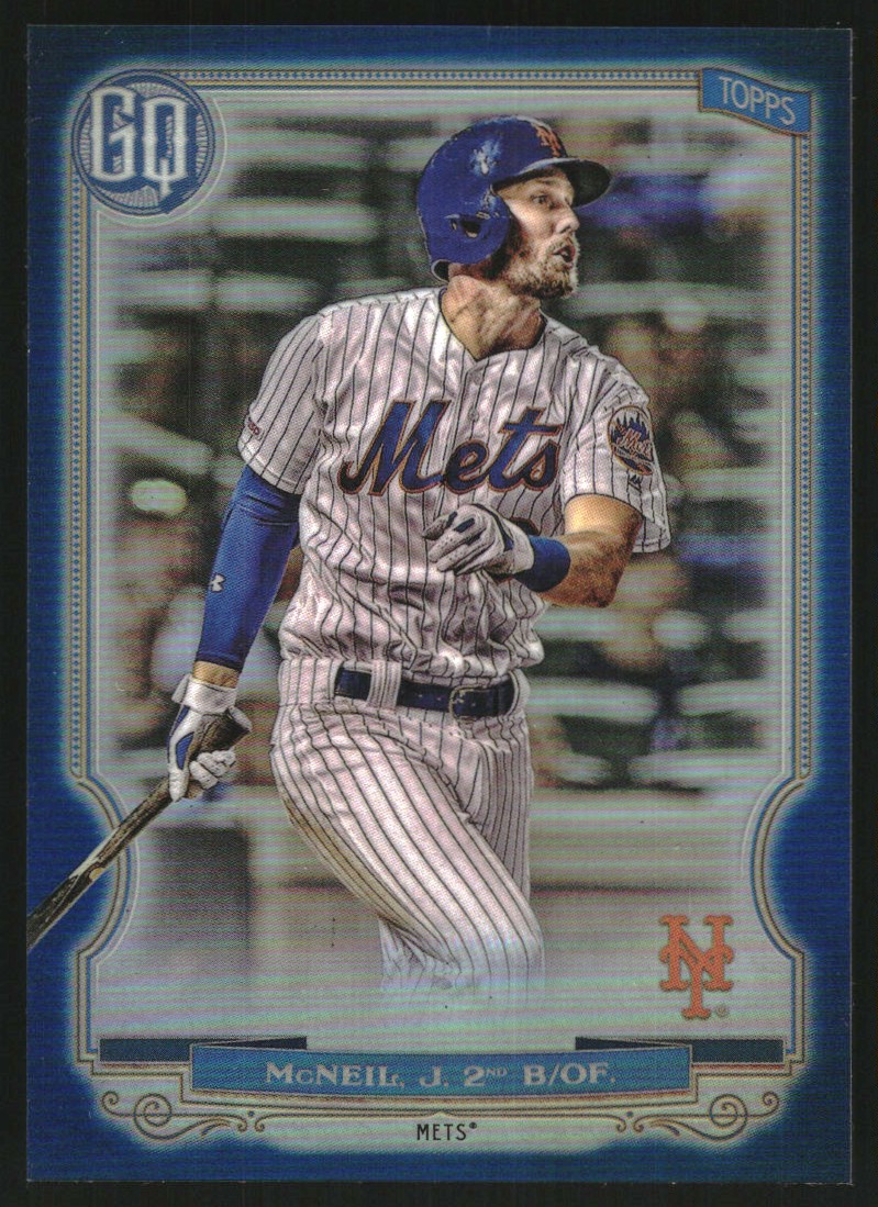 2020 Topps Gypsy Queen Chrome Box Toppers Indigo Refractors #54 Jeff McNeil