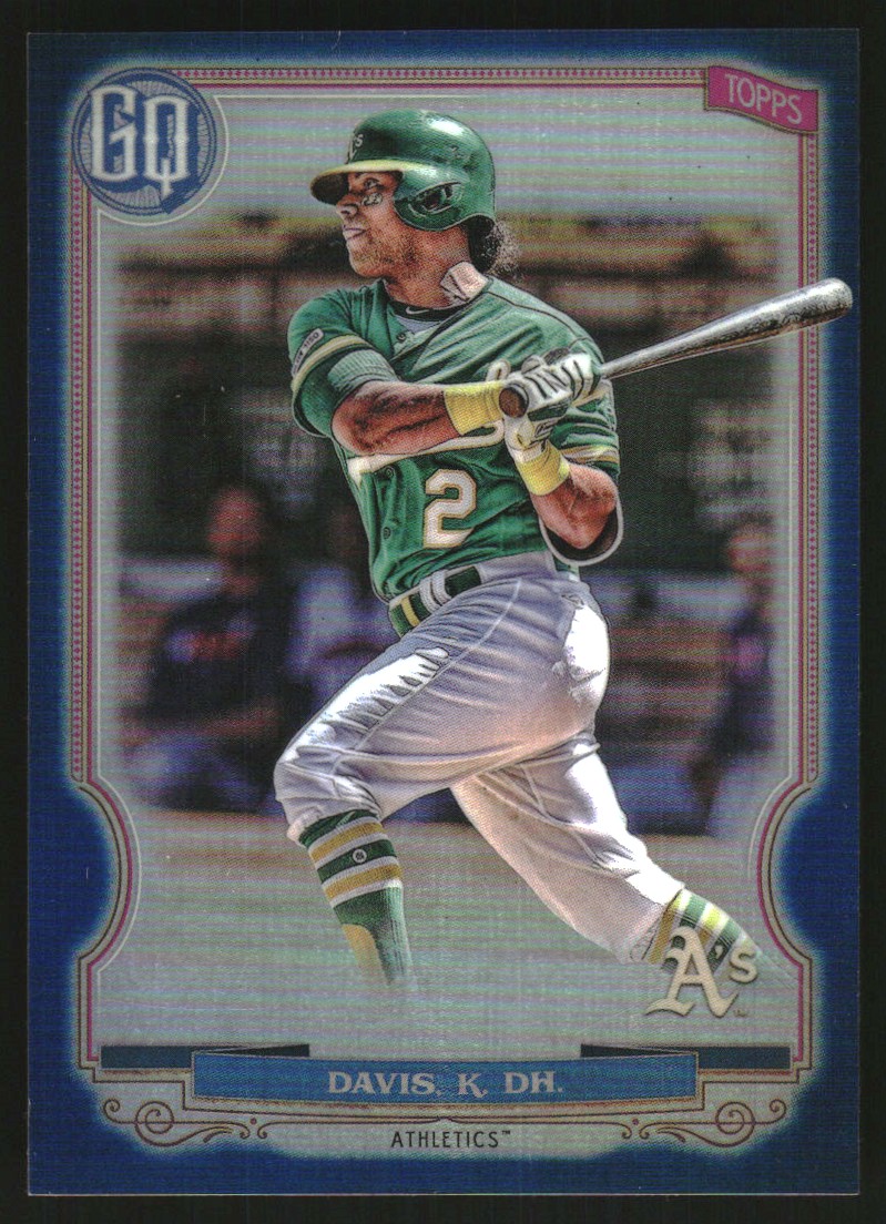 2020 Topps Gypsy Queen Chrome Box Toppers Indigo Refractors #210 Khris Davis