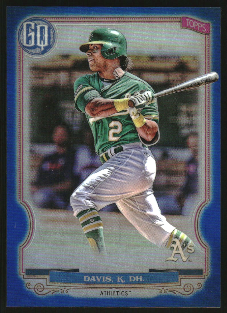 2020 Topps Gypsy Queen Chrome Box Toppers Blue Refractors #210 Khris Davis