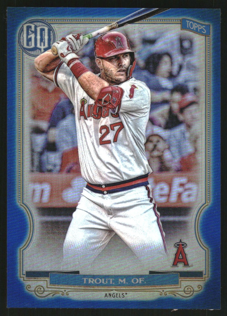 2020 Topps Gypsy Queen Chrome Box Toppers Blue Refractors #300 Mike Trout