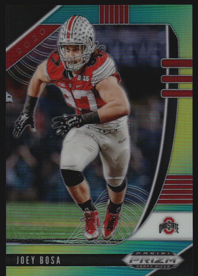2020 Panini Prizm Draft Picks Prizms Green and Yellow #53 Joey Bosa