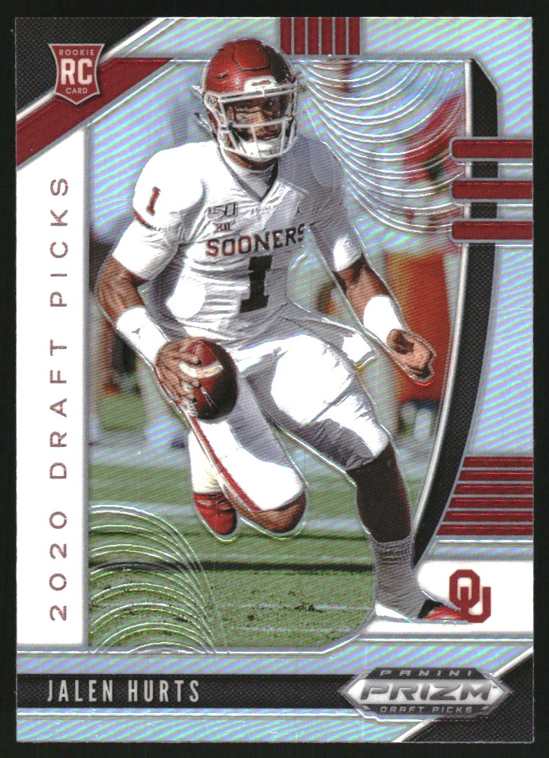 2020 Panini Prizm Draft Picks Prizms Silver #129 Jalen Hurts