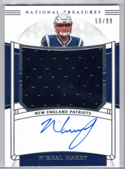 2019 Panini National Treasures Rookie Material Signatures RPS #8 N'Keal ...