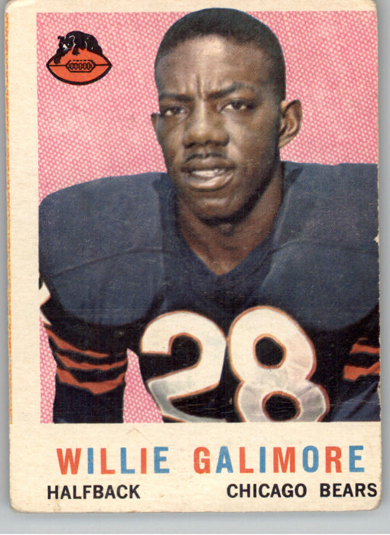 1959 Topps Chicago Bears (Checklist Back)