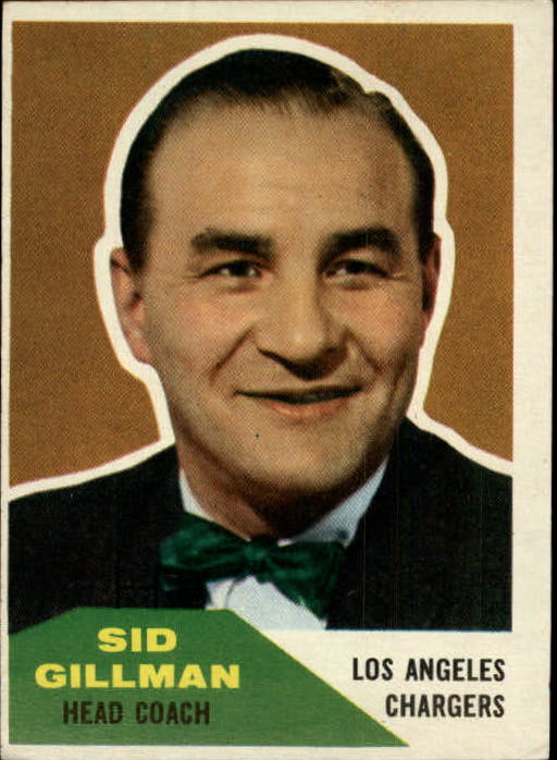 1960 Fleer #7 Sid Gillman CO RC
