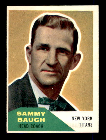 1960 Fleer #20 Sammy Baugh CO