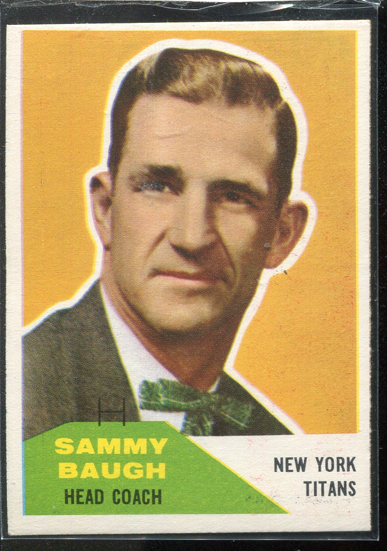 1960 Fleer #20 Sammy Baugh CO