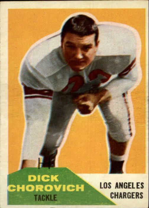1960 Fleer #62 Dick Chorovich RC