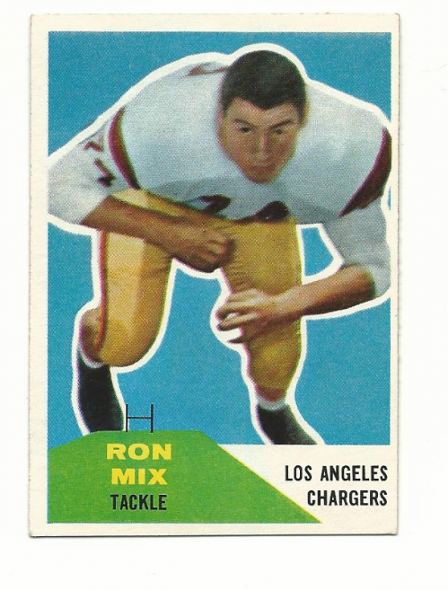 1960 Fleer #118 Ron Mix RC