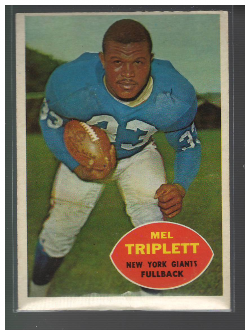 : 1961 Topps # 86 Mel Triplett Minnesota Vikings