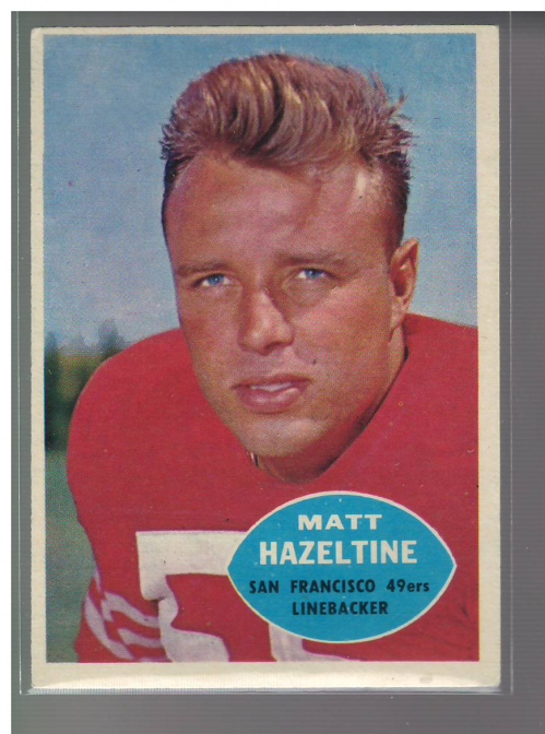 1960 Topps #119 Matt Hazeltine