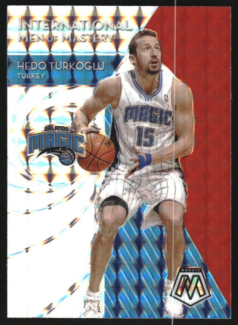 2019-20 Panini Mosaic International Men of Mastery Mosaic #10 Hedo Turkoglu