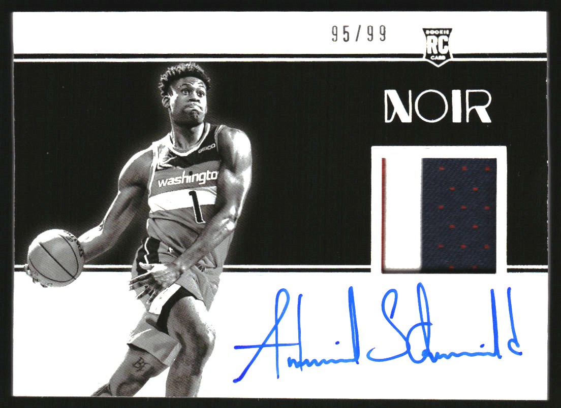 2019-20 Panini Noir #322 Admiral Schofield AU JSY BW