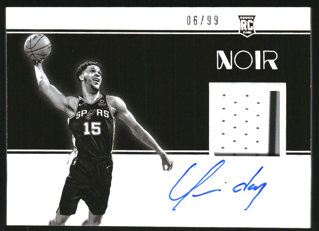 2019-20 Panini Noir #330 Quinndary Weatherspoon AU JSY BW