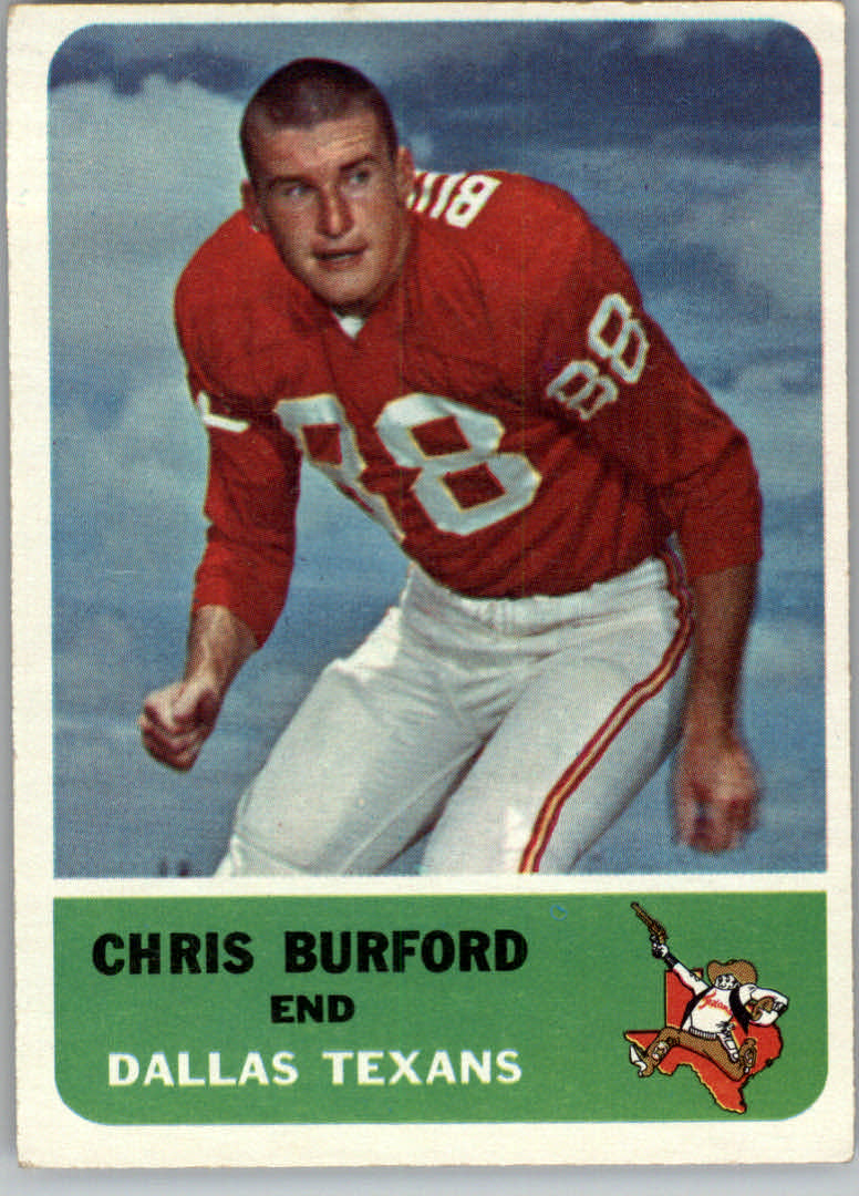 1962 Fleer #27 Chris Burford