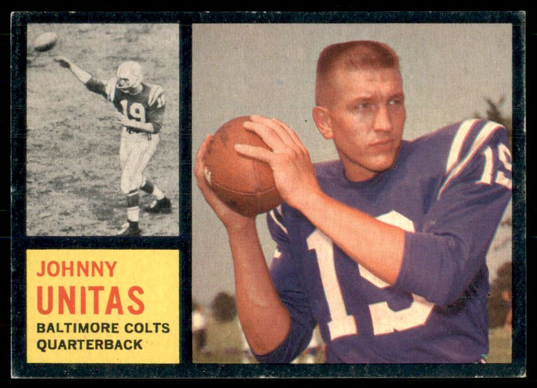 1962 Topps #1 Johnny Unitas - Ex