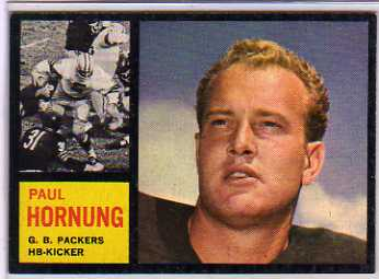1962 Topps #64 Paul Hornung SP
