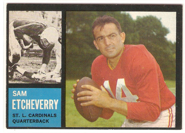 1962 Topps #139 Sam Etcheverry